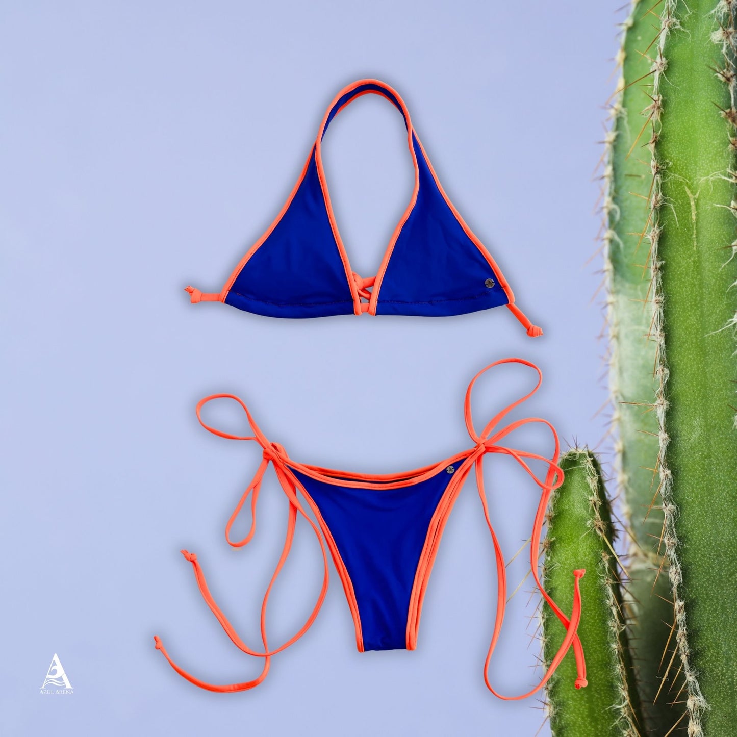 TRIANGLE SNAKE REEF, COLOR AZUL REY CON NARANJA NEÓN