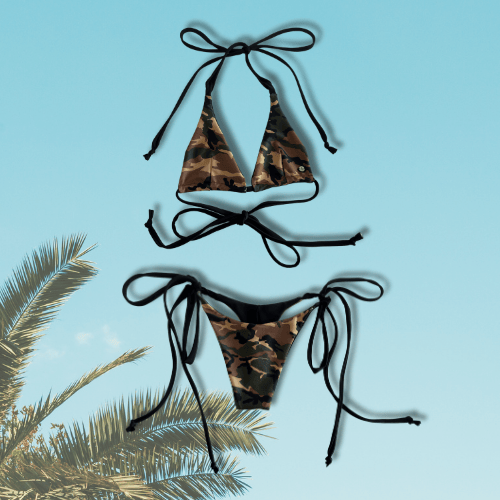 BIKINI TANGA KOA, DISEÑO MILITAR