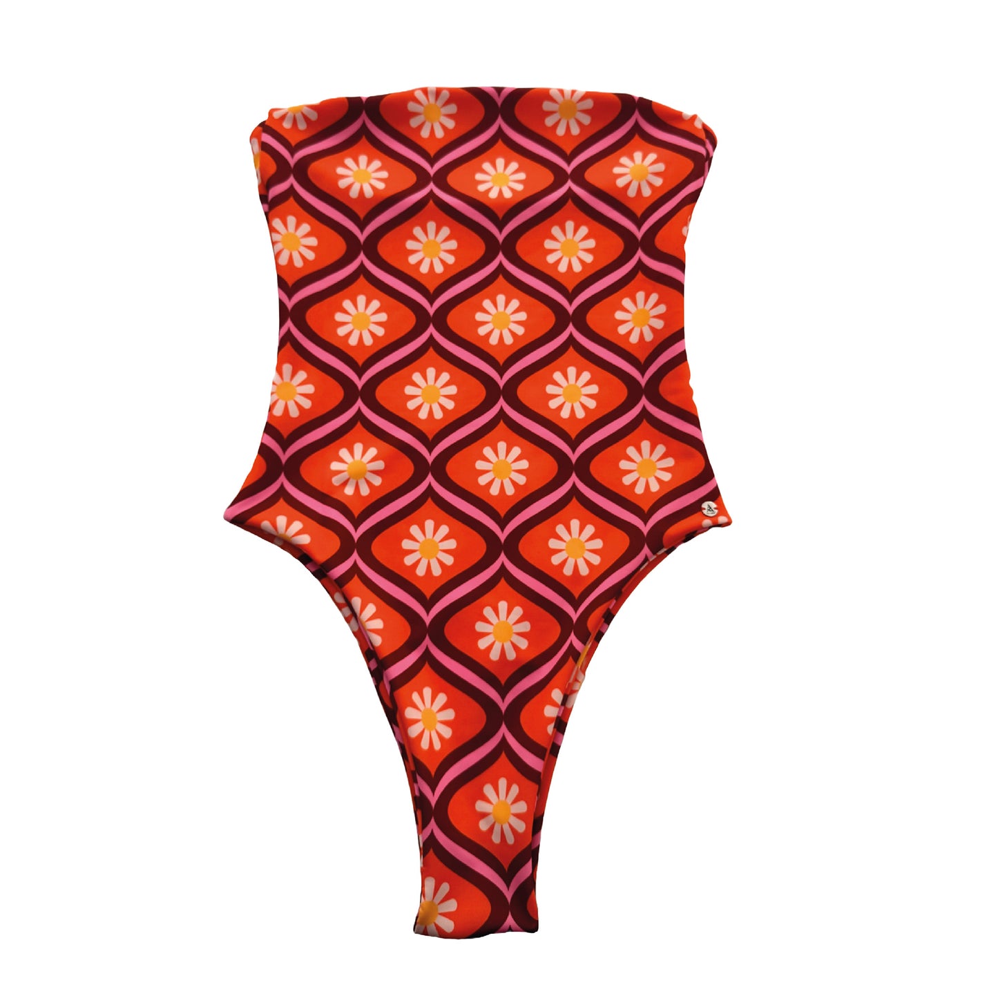 MONOKINI DUNA BLOOM STRAPLE, ESTAMPADO FLORAL VINTAGE